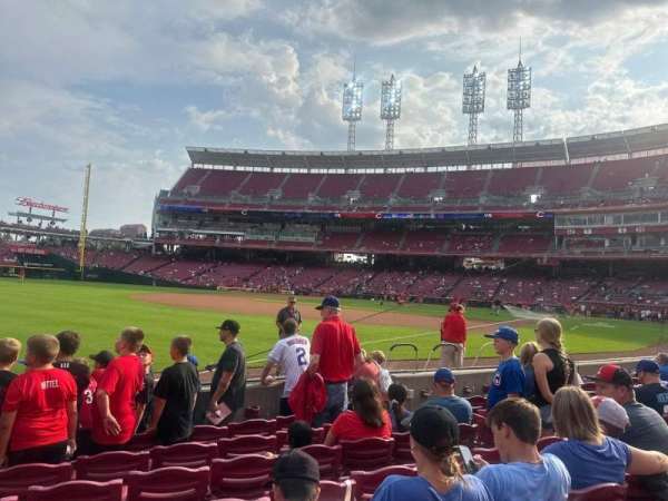 Great American Ball Park, section: 111, row: G, seat: 9