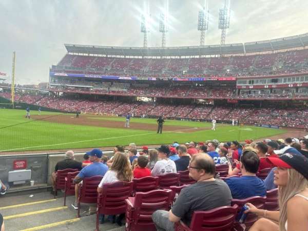 Great American Ball Park, section: 111, row: H, seat: 1