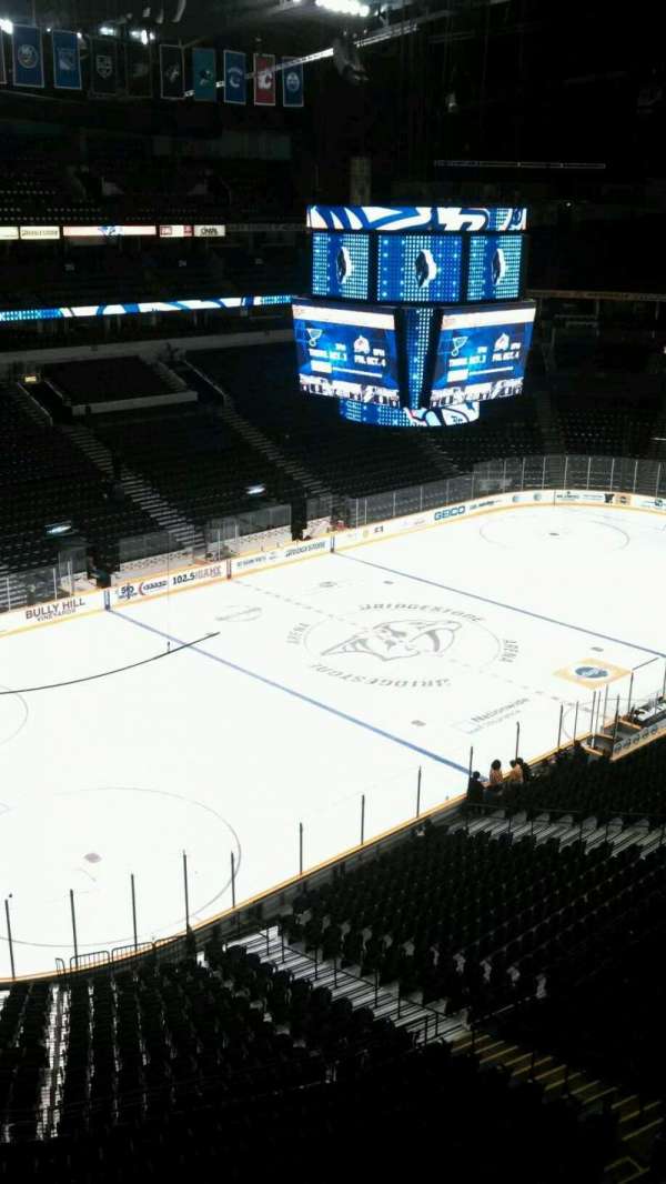 Bridgestone Arena, section: 306, row: A, seat: 16