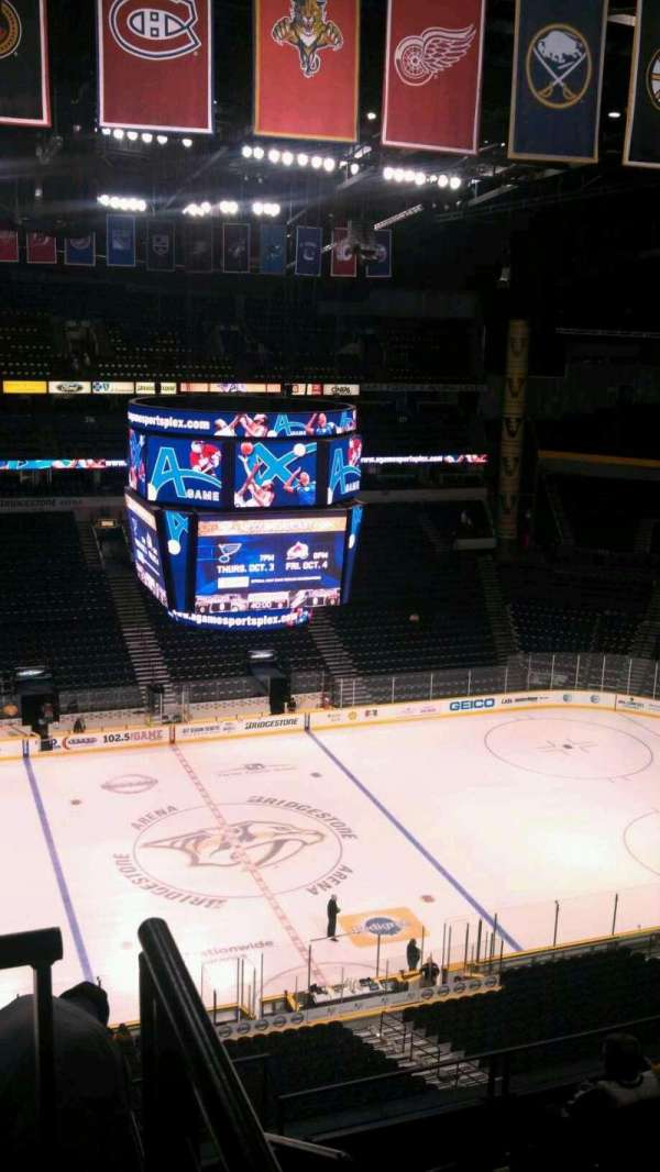 Bridgestone Arena, section: 309, row: H, seat: 1