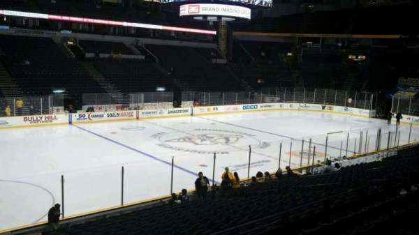 Bridgestone Arena, section: 104, row: G, seat: 17
