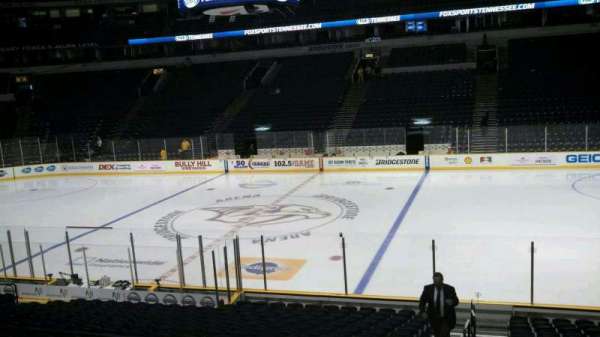 Bridgestone Arena, section: 107, row: F, seat: 27