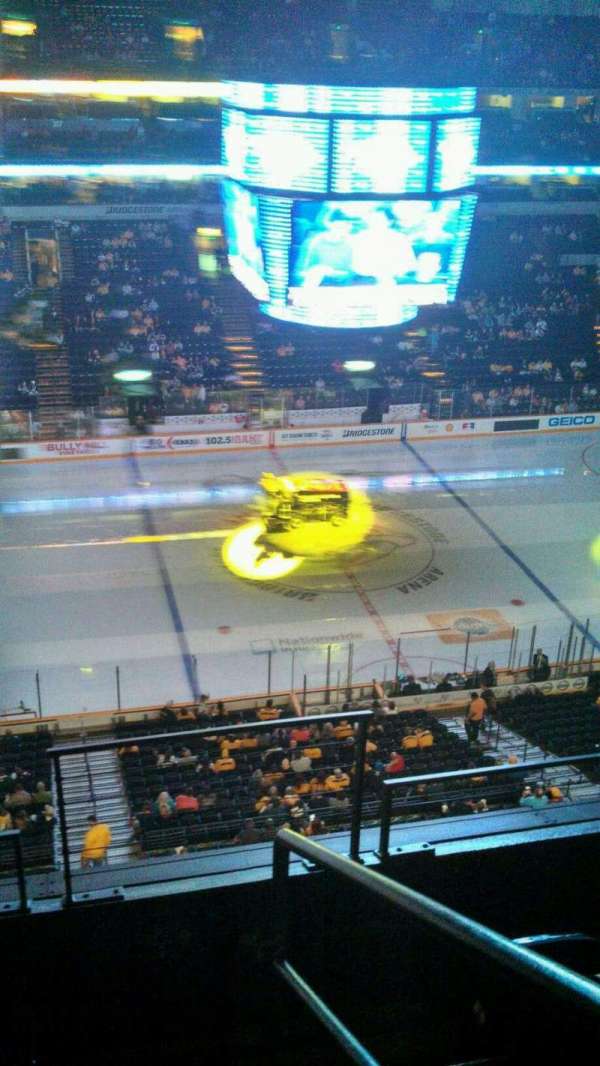 Bridgestone Arena, section: 324, row: H, seat: 22