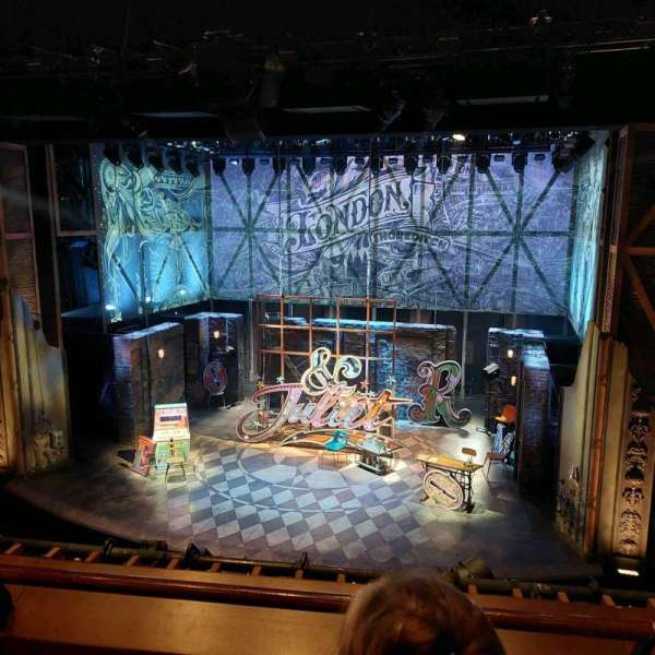 Stephen Sondheim Theatre, section: Mezzanine C, row: B, seat: 102