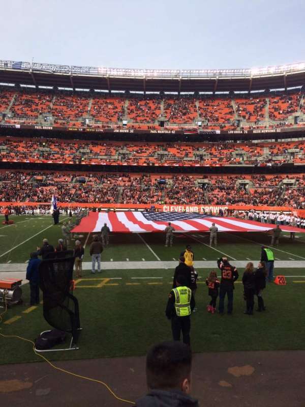 Huntington Bank Field, section: 110, row: 1, seat: 3