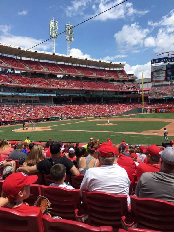 Great American Ball Park, section: 132, row: H, seat: 4