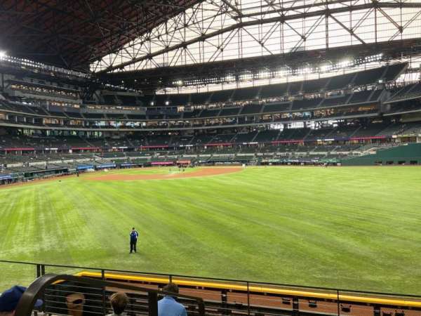 Globe Life Field, section: 133, row: 5, seat: 1