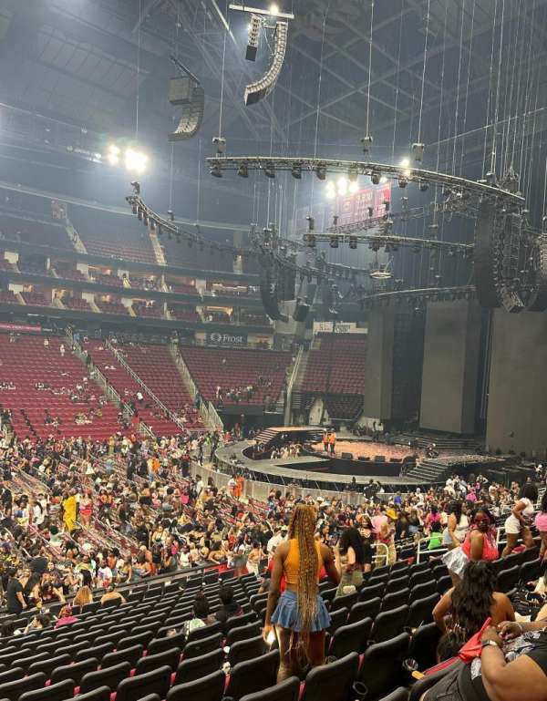 Toyota Center, section: 107, row: 18, seat: 15