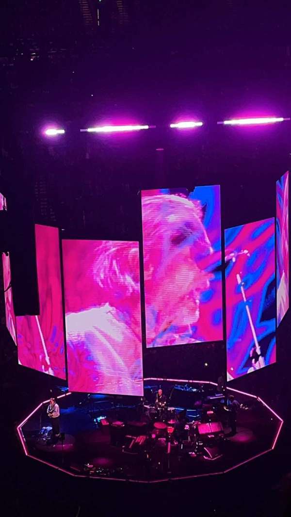 The O2, London, section: 419, row: B, seat: 900