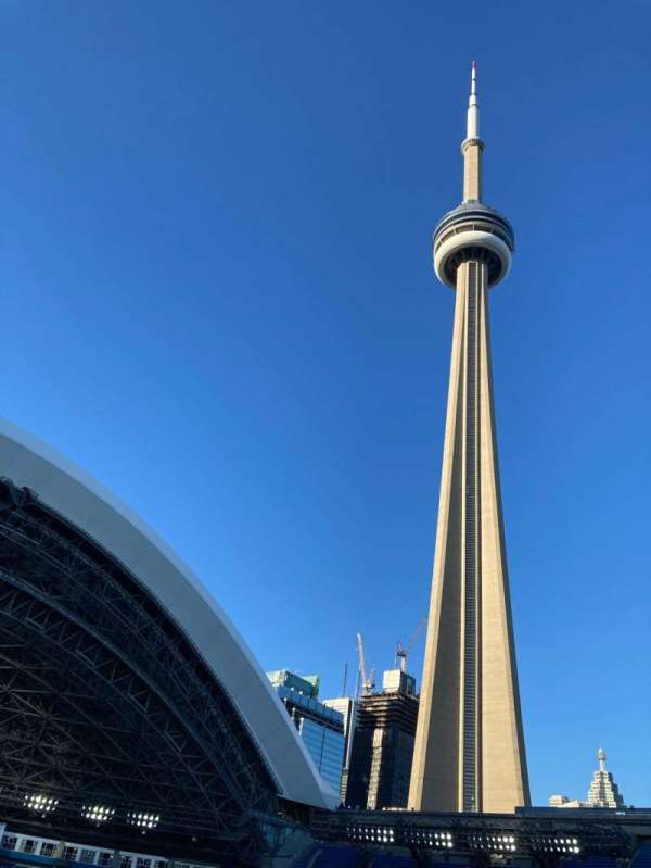 Rogers Centre, section: 529, row: 2, seat: 1