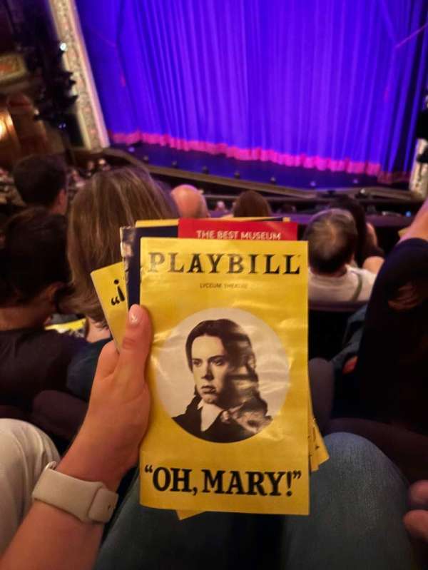 Lyceum Theatre, Broadway, section: Mezzanine R, row: D, seat: 10