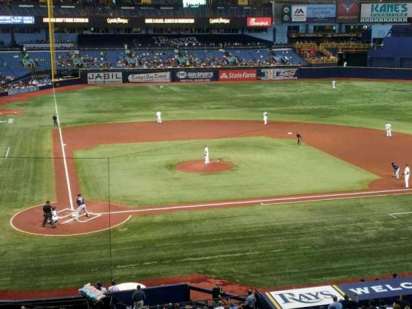 Tropicana Field, section: 208, row: A, seat: 5