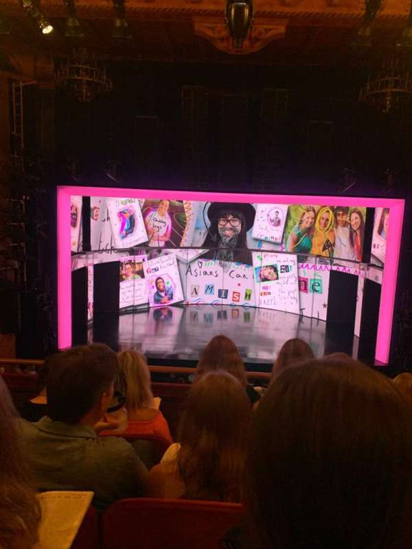 August Wilson Theatre, section: Mezzanine C, row: D, seat: 108