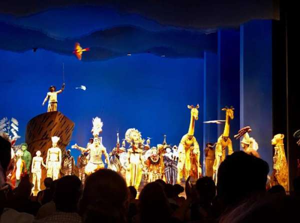 Minskoff Theatre, section: Orchestra C, row: J, seat: 113