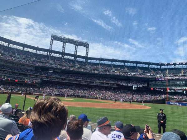 Citi Field, section: 109, row: 3, seat: 18