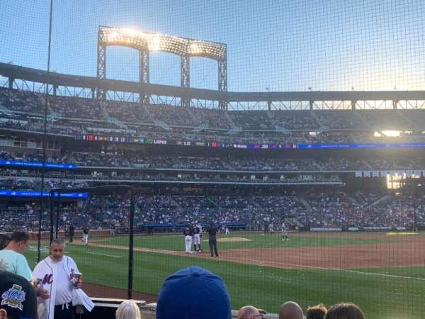 Citi Field, section: 110, row: 1, seat: 10