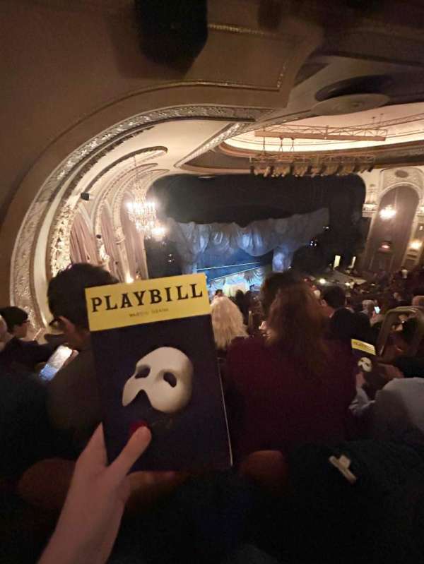 Majestic Theatre, section: Rear Mezzanine L, row: H, seat: 7