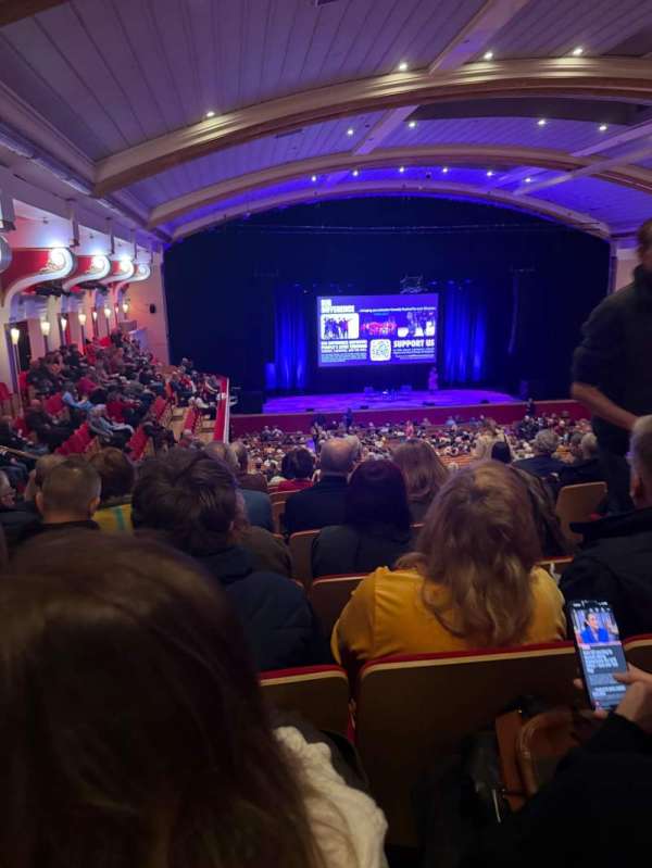 De Montfort Hall, section: Upper Circle, row: P, seat: 36