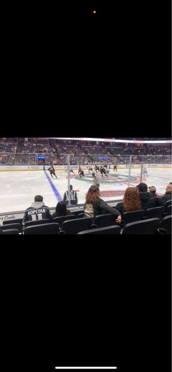 Honda Center, section: 223, row: F, seat: 17