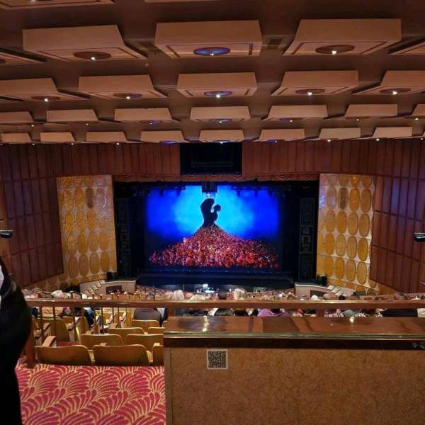 Fisher Theatre, section: Balcony RC, row: K, seat: 100