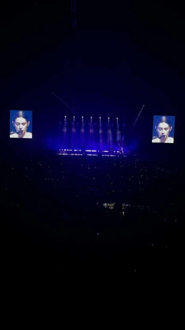 The O2, London, section: 106, row: W, seat: 198