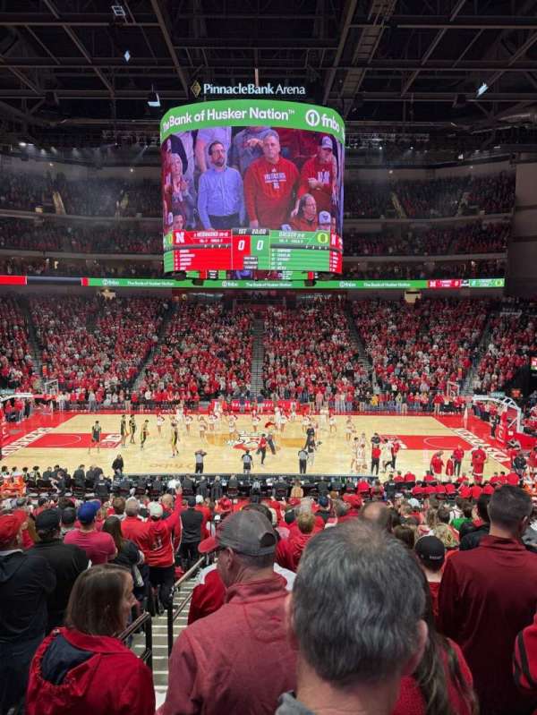 Pinnacle Bank Arena, section: 106, row: 24, seat: 20
