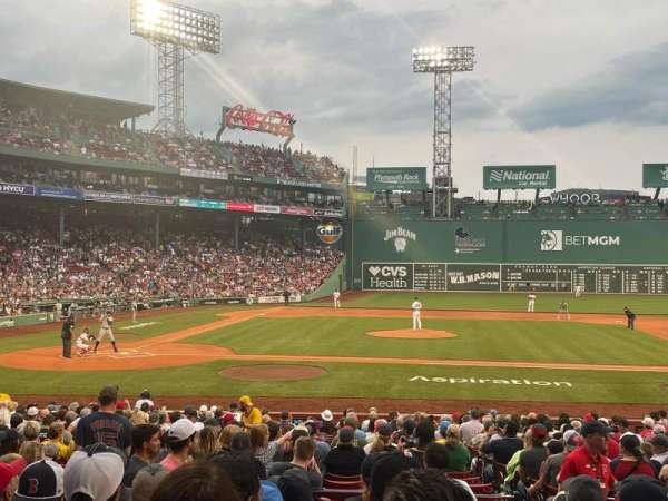 Fenway Park, section: Loge Box 118, row: GG, seat: 1