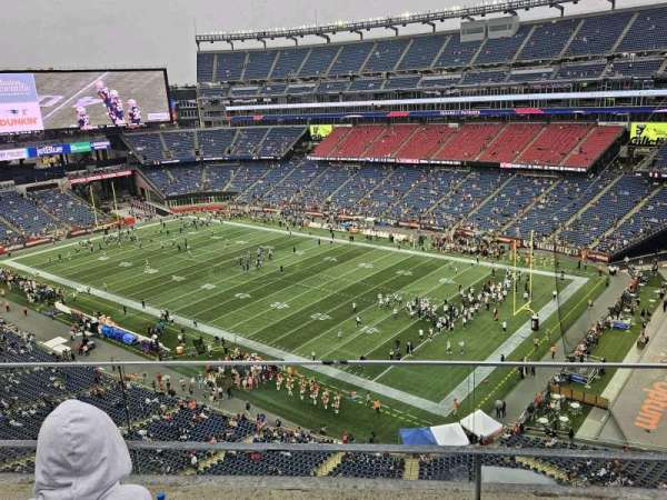 Gillette Stadium, section: 325, row: 3, seat: 7