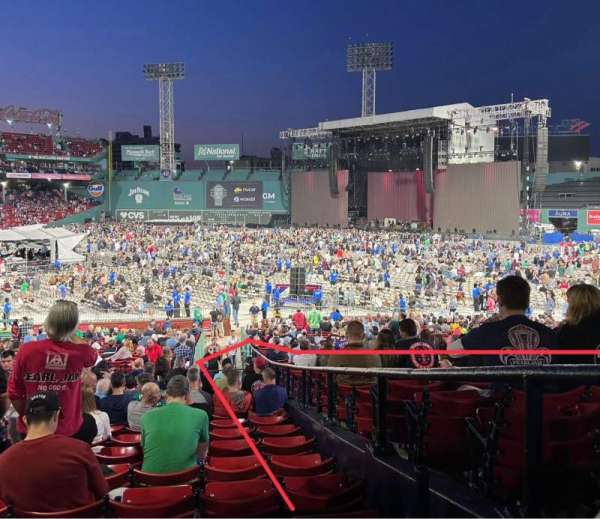 Fenway Park, section: Grandstand 11, row: 3, seat: 1