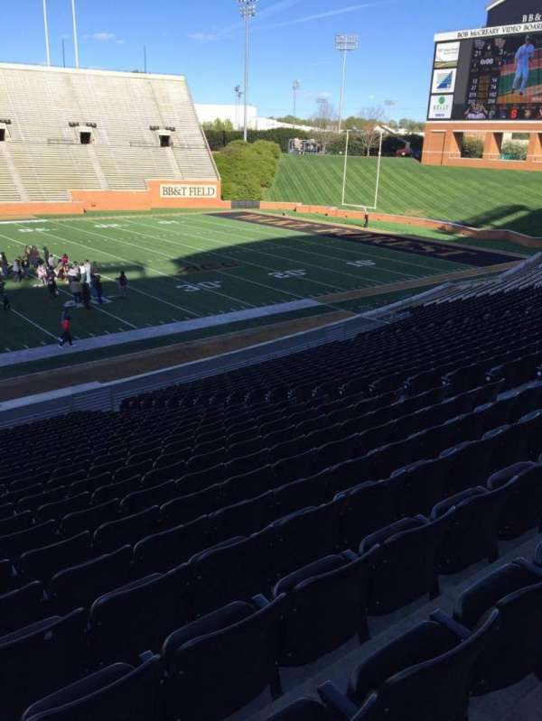 Allegacy Federal Credit Union Stadium, section: 5, row: DD, seat: 15
