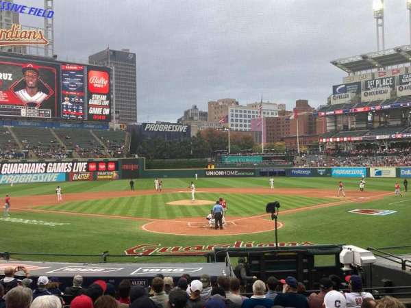 Progressive Field, section: 154, row: T, seat: 5