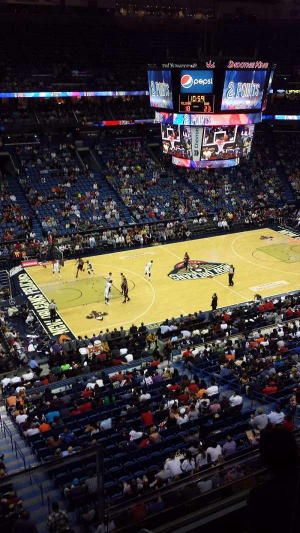 Smoothie King Center, section: 319, row: 2, seat: 2