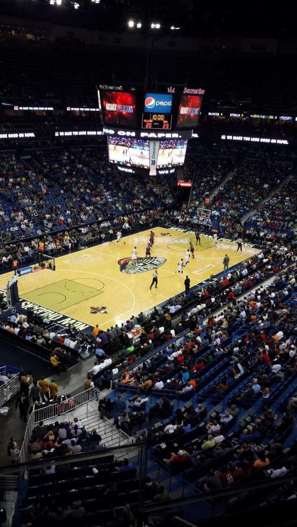 Smoothie King Center, section: 321, row: 2, seat: 2