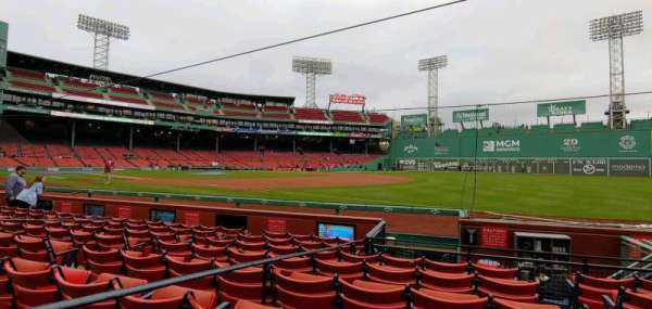Fenway Park, section: Field Box 12, row: F, seat: 2