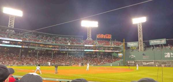 Fenway Park, section: Field Box 12, row: F, seat: 2