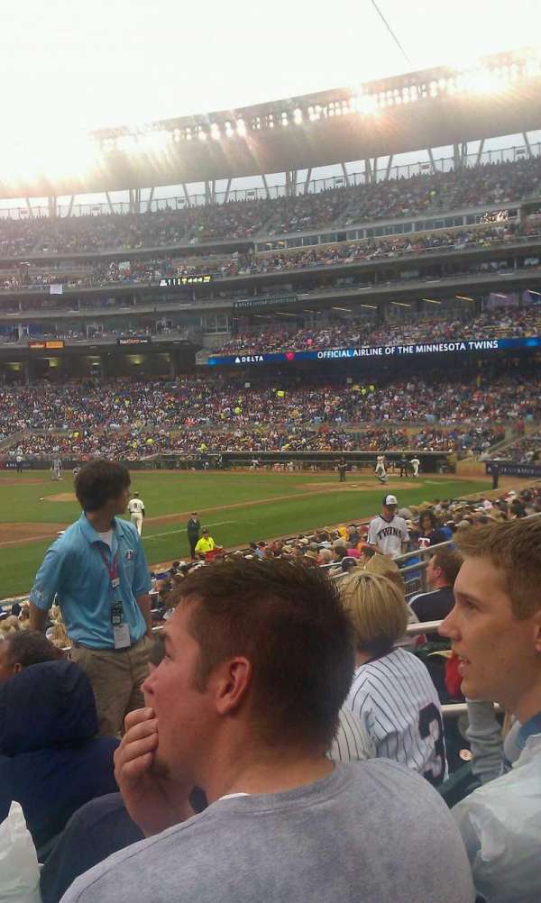 Target Field, section: 123, row: 4, seat: 6