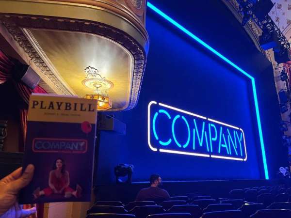 Bernard B. Jacobs Theatre, section: Orchestra L, row: G, seat: 17