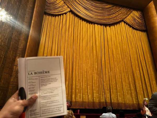 Metropolitan Opera House - Lincoln Center, section: Orchestra L, row: H, seat: 1