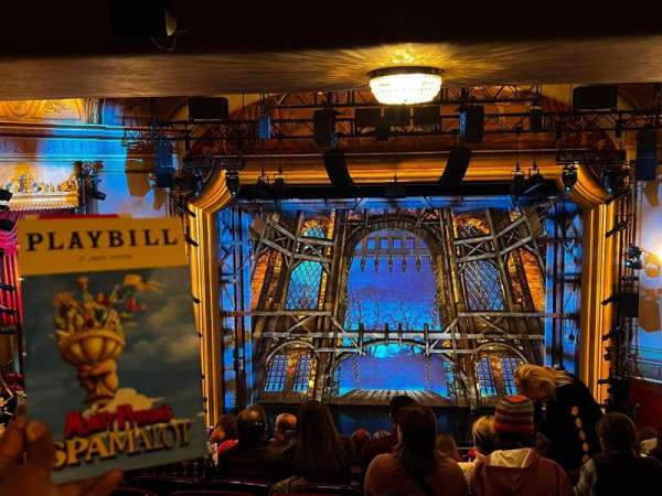 St. James Theatre, section: Mezzanine C, row: P, seat: 108