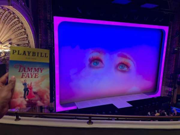 Palace Theatre, Broadway, section: Mezzanine L, row: B, seat: 11