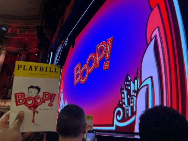 Broadhurst Theatre, section: Orchestra R, row: B, seat: 8