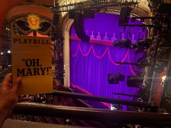 Lyceum Theatre, Broadway, section: Balcony R, row: A, seat: 24
