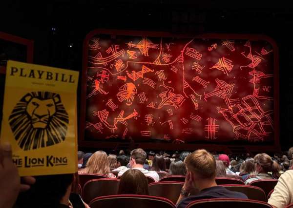Minskoff Theatre, section: Orchestra C, row: U, seat: 110