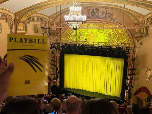 John Golden Theatre, section: Rear Mezzanine R, row: F, seat: 114