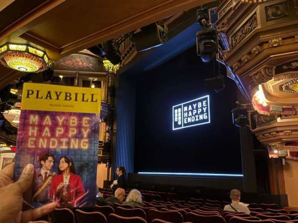 Belasco Theatre, section: Orchestra R, row: M, seat: 28