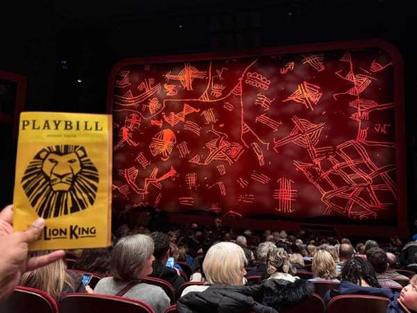 Minskoff Theatre, section: Orchestra C, row: P, seat: 122