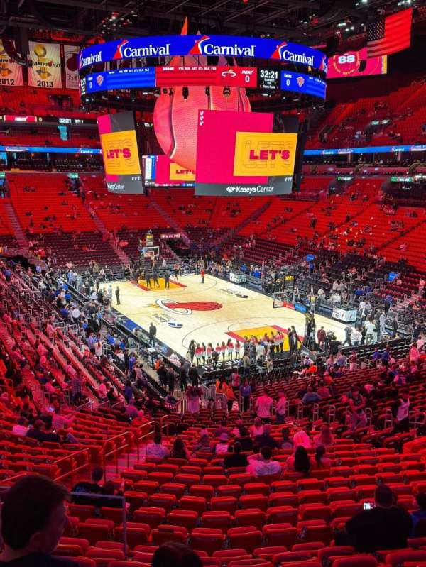 Kaseya Center, section: 102, row: 36, seat: 24