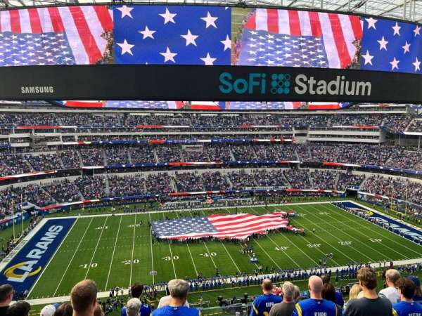 SoFi Stadium, section: 347, row: 7, seat: 1