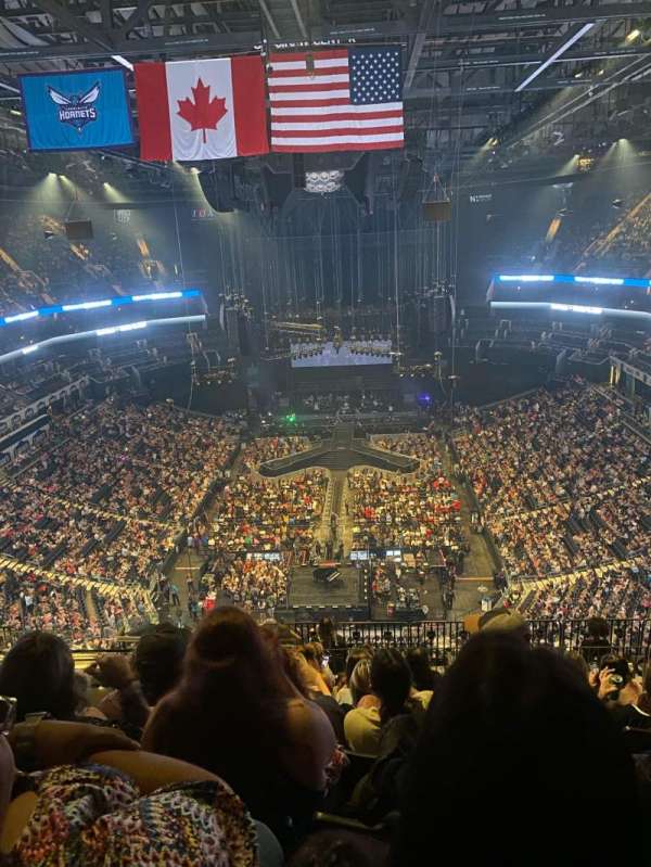 Spectrum Center, section: 233, row: M, seat: 18