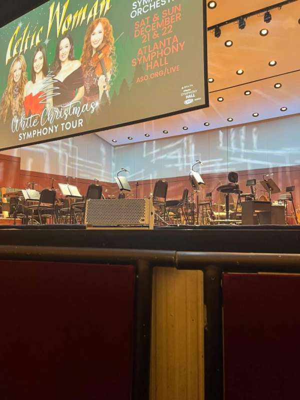 Atlanta Symphony Hall, section: ORCH, row: A, seat: 3